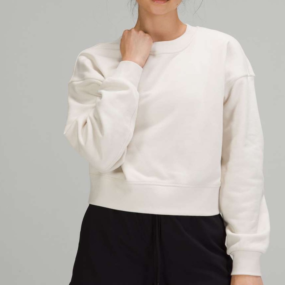 LULULEMON PERFECTLY OVERSIZED SOFTSTREME WHITE OPAL SZ 12